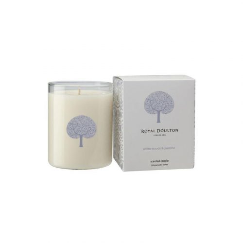 Royal Doulton white wood and jasmine candle