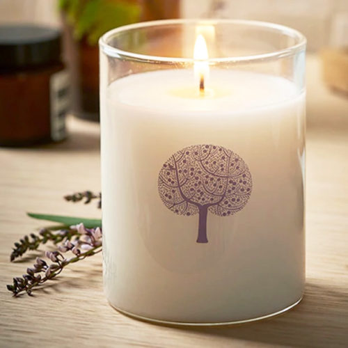 Royal Doulton white wood and jasmine candle