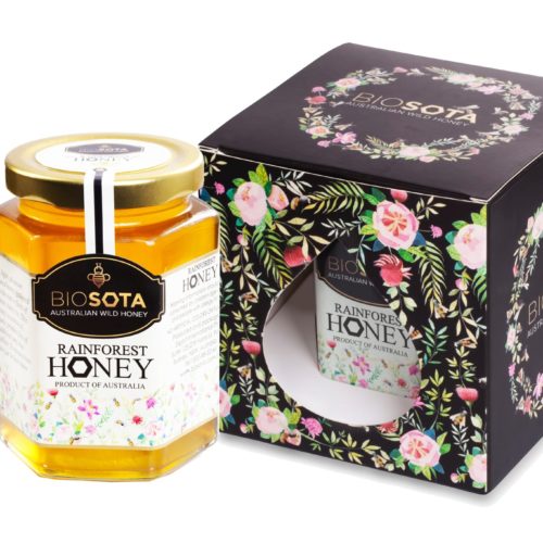 Biosota black rainforest honey natural Australian honey