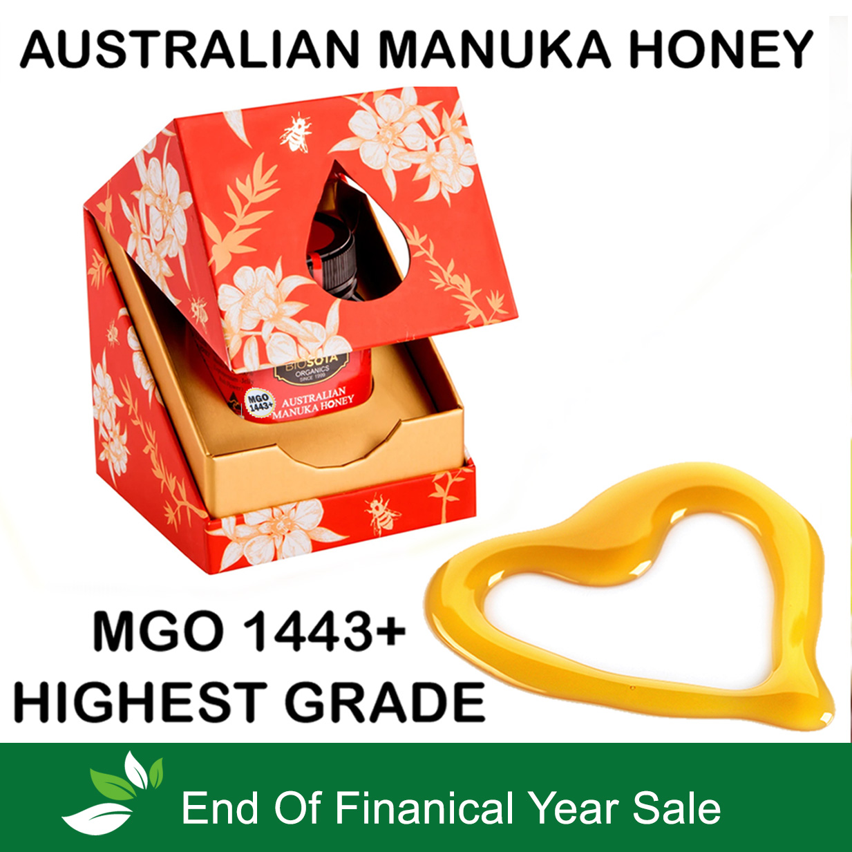 End of Financial Year Manuka Honey MGO 1443+ On Sale
