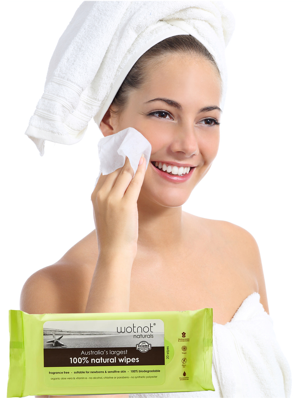 Biodegradable Natural Beauty Facial Wipes