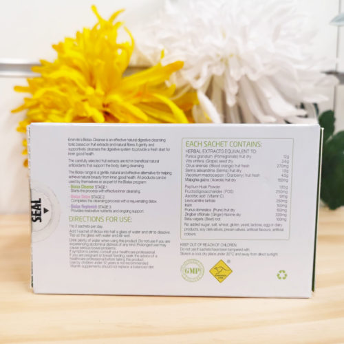 Biolax Stage 1 Cleanse Enervite Body Cleanse Supplement Back