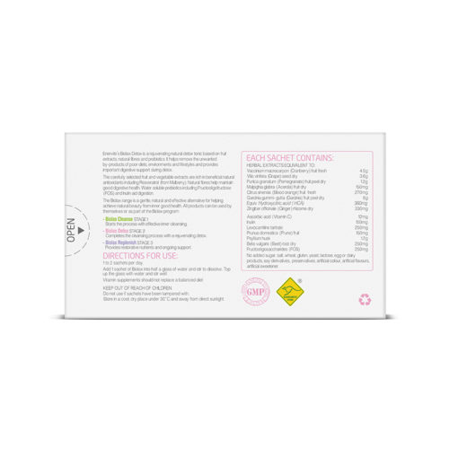 Biolax Stage 2 Natural Detox Enervite Body Restore supplement ingredients