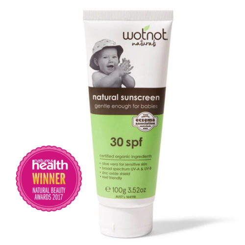 Wotnot natural sunscreen for babies and children