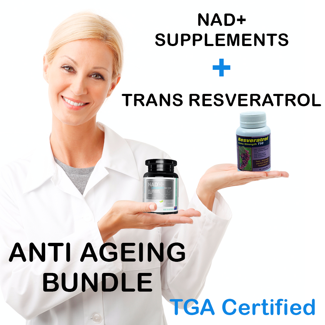 Nad Resveratrol anti ageing dr david sinclair lifespan bundle