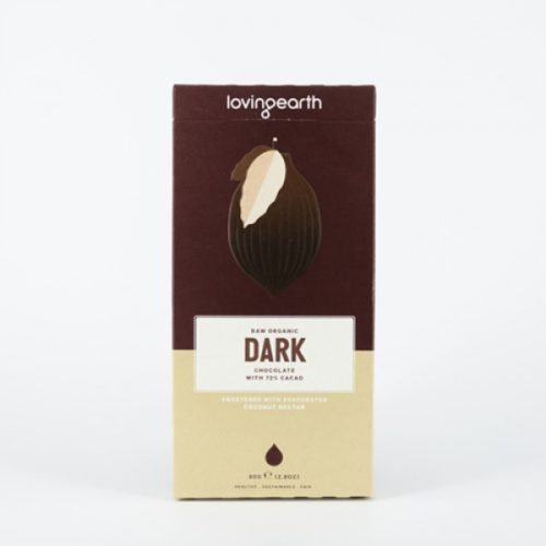 Loving Earth Raw Choc Dark 72 80G: Indulge in Pure Bliss