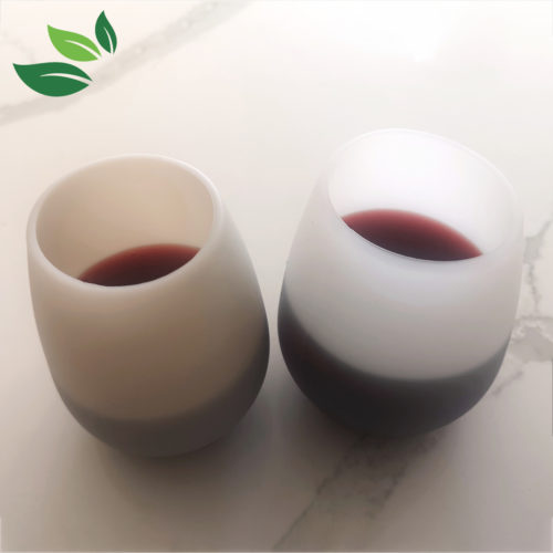 Silicone cups tranquil grey milky white bpa free drinkware
