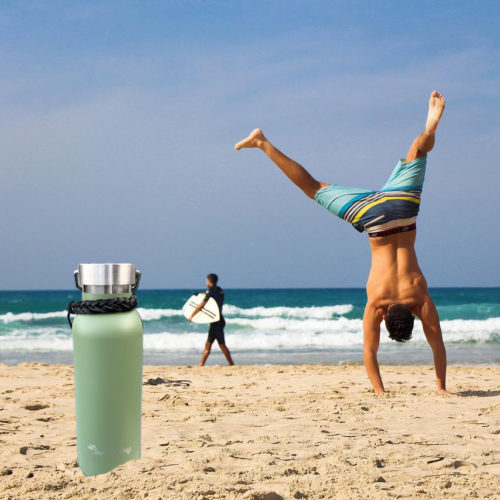 SoHealthy insulated stainless steel water bottle for beach