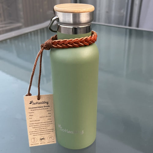 SoHealthy insulated stainless steel water bottle